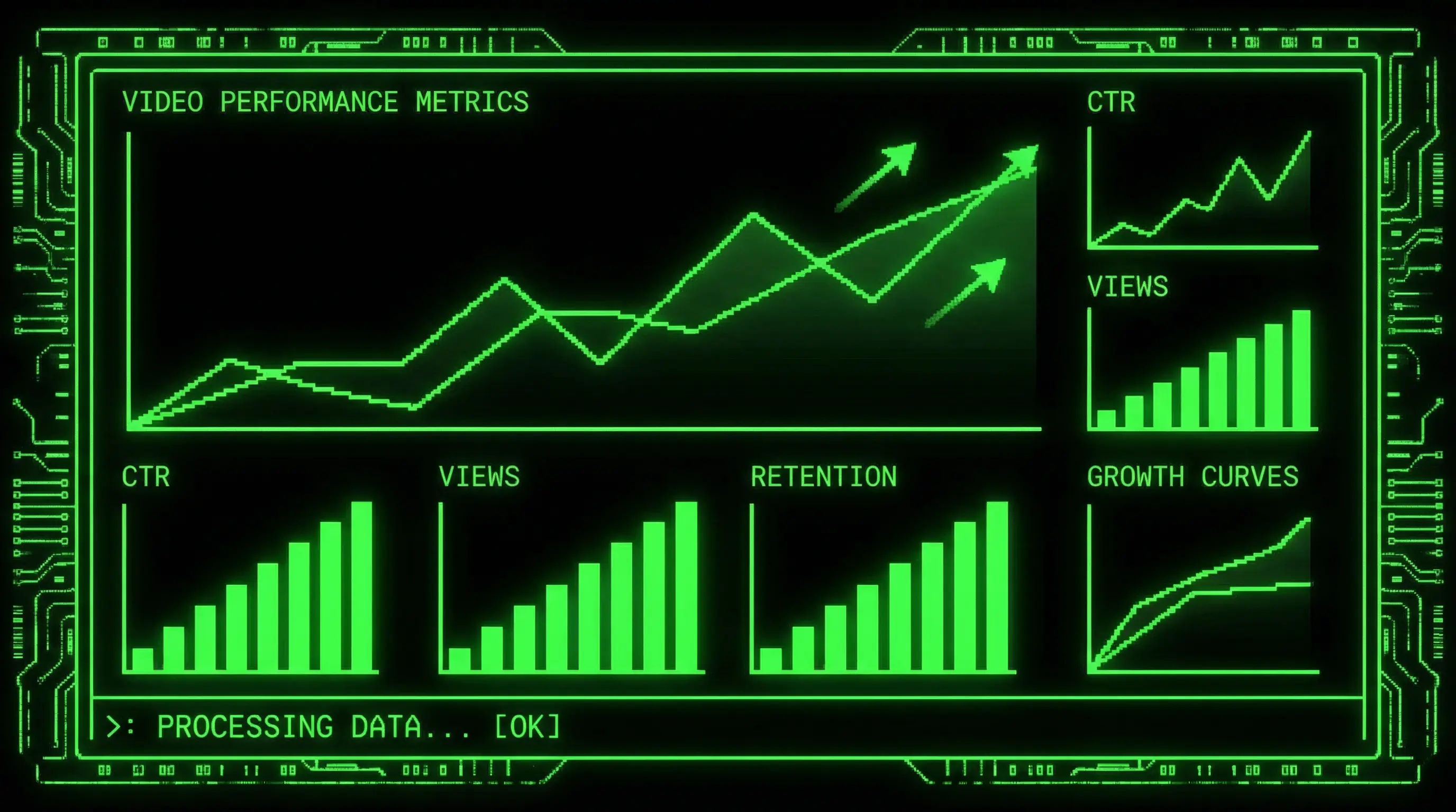 视频优化 标题CTR数据分析图表